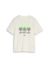 Sélectionné, T-shirt imprimé par Tom Tailor, blanc