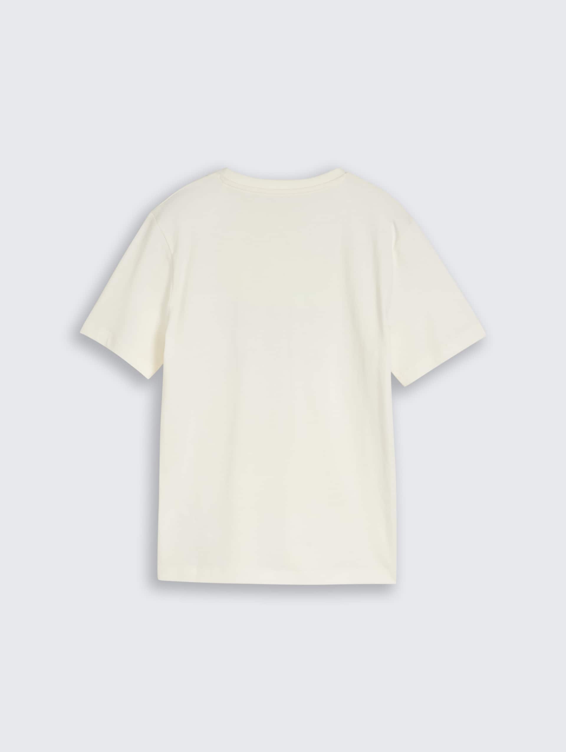 T-shirt met print - Wool White