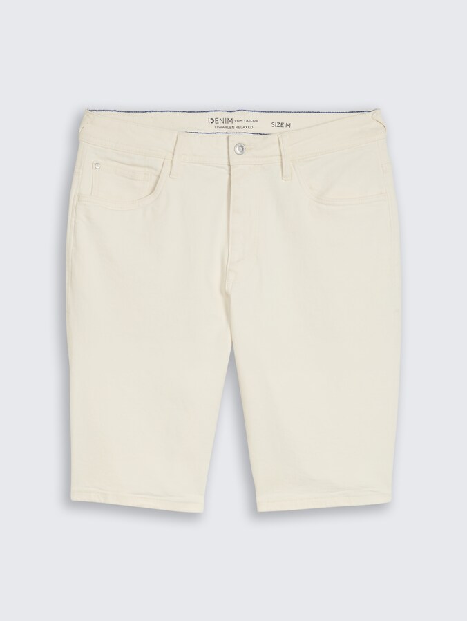 TTWAYLEN RELAXED jeansshort door Denim Male, raw offwhite denim
