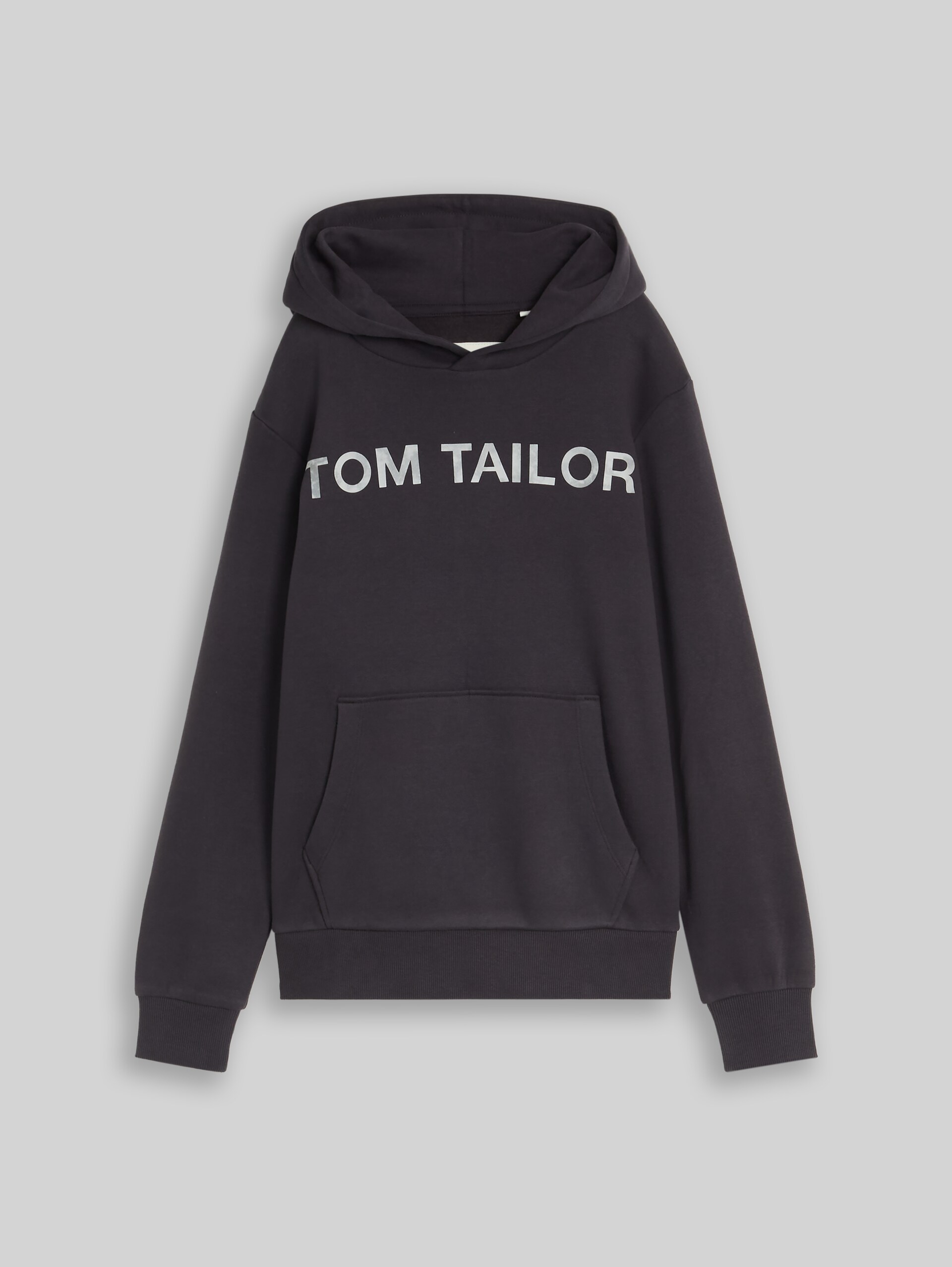 Hoodie-sweatshirt met logoprint - coal grey - Product vooraanzicht