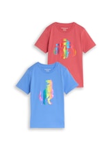 Selected, T-shirt 2-pack by Tom Tailor, blue