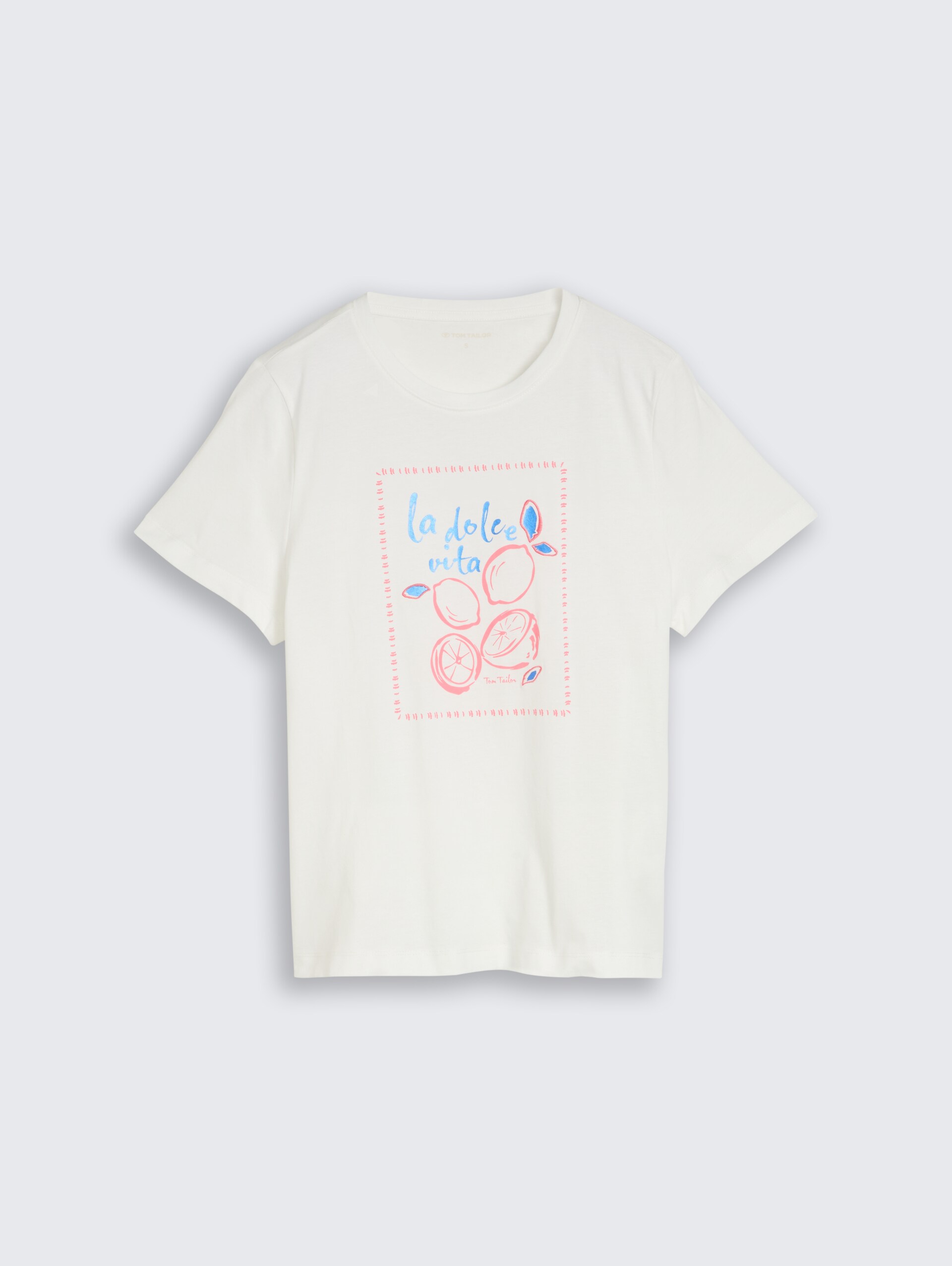 T-Shirt mit Print - Whisper White - Vorder-Produkt-Ansicht