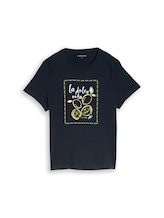 Nicht ausgewählt, T-Shirt mit Print von Tom Tailor, blau
