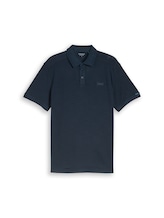 Ausgewählt, Piqué Poloshirt mit Logo-Badge von Tom Tailor, blau
