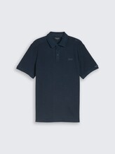 Polo en piqué avec écusson - sky captain blue
