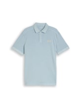 Nicht ausgewählt, Piqué Poloshirt mit Logo-Badge von Tom Tailor, blau