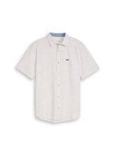 Ausgewählt, Regular Fit Kurzarmhemd aus Baumwolle von Tom Tailor, braun