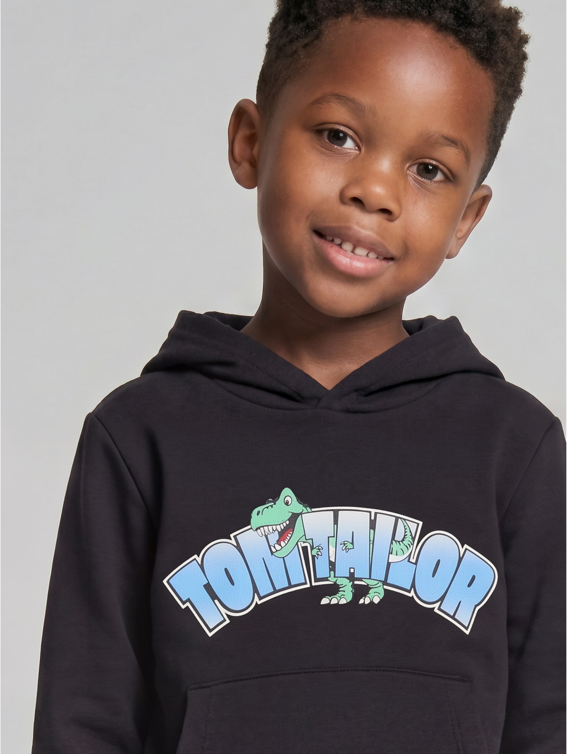 Hoodie Sweatshirt mit Logo-Print - coal grey