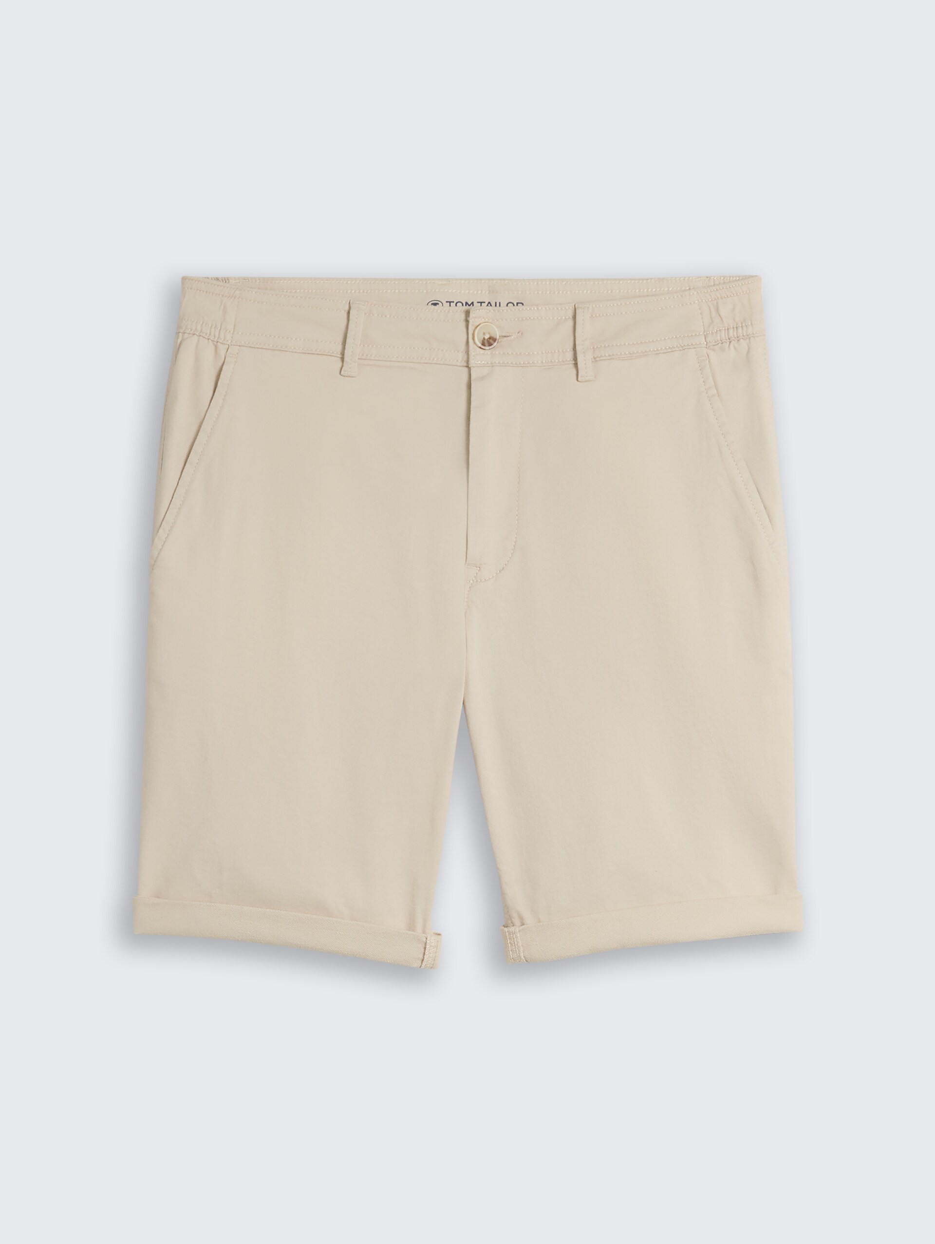 Regular chino-short - light cashew beige - Product vooraanzicht