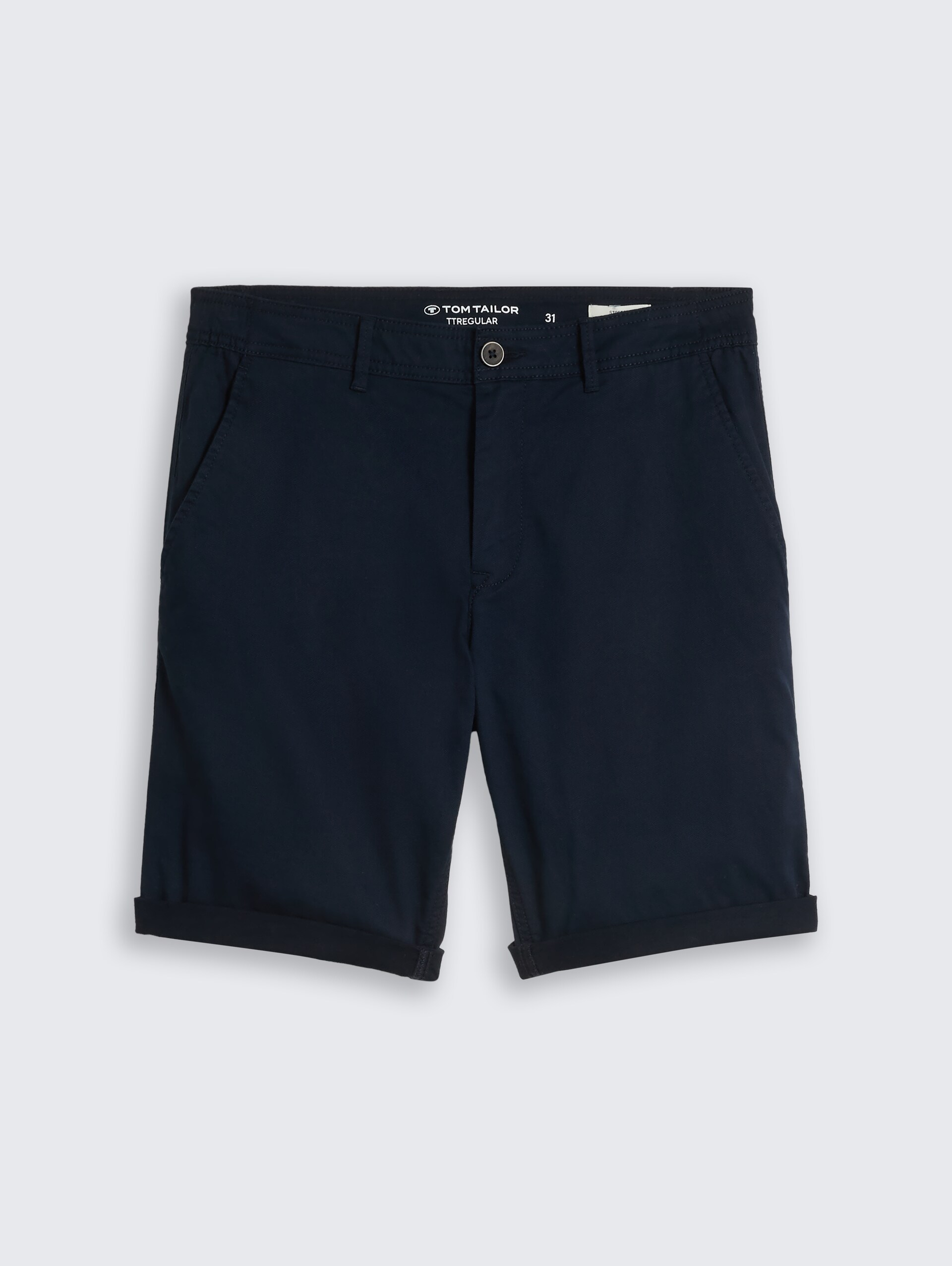 Regular chino-short - sky captain blue - Product vooraanzicht