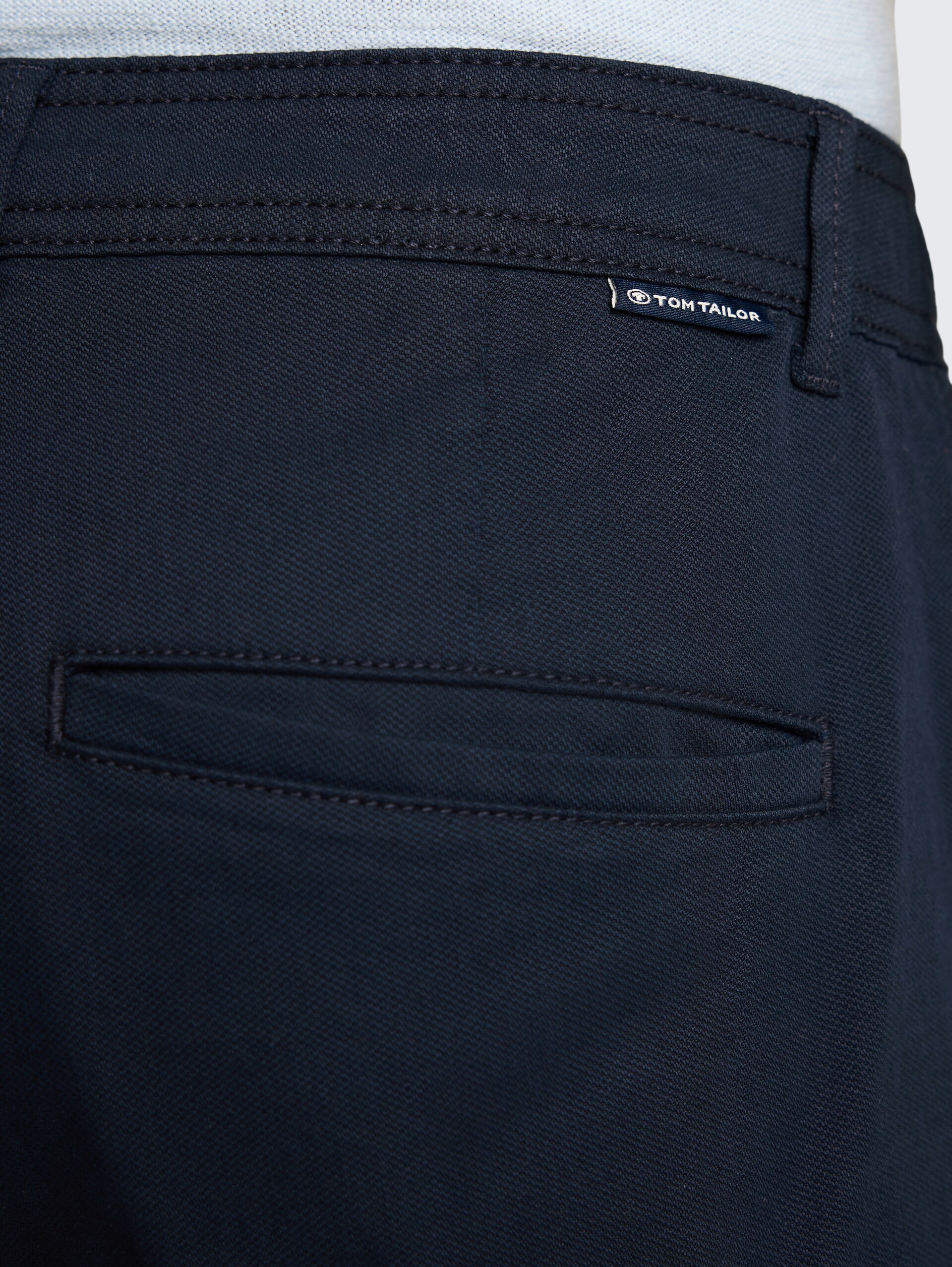 Regular chino-short - sky captain blue - Detailaanzicht model