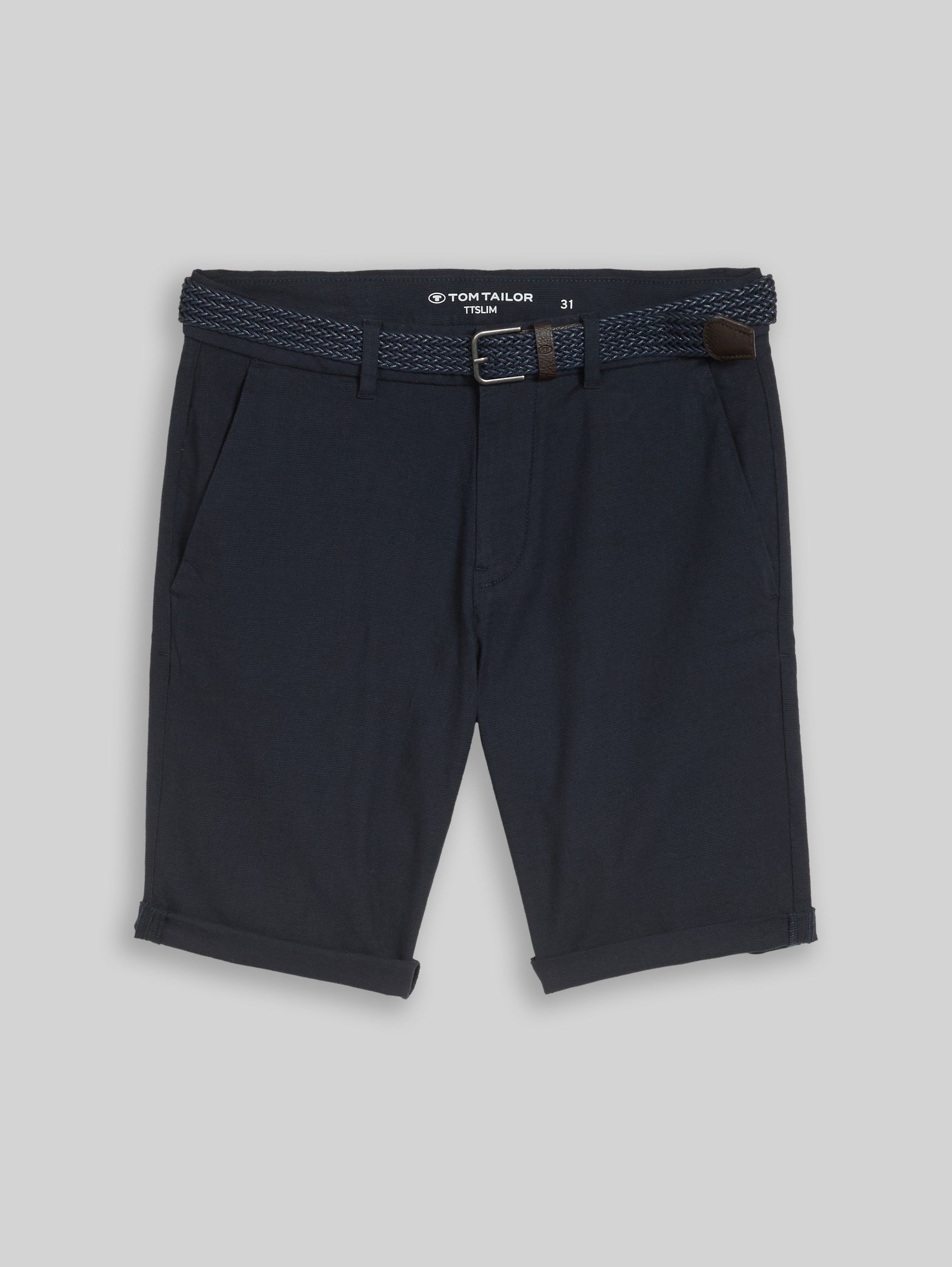 Tapered чино къси панталони Slim - Image 2