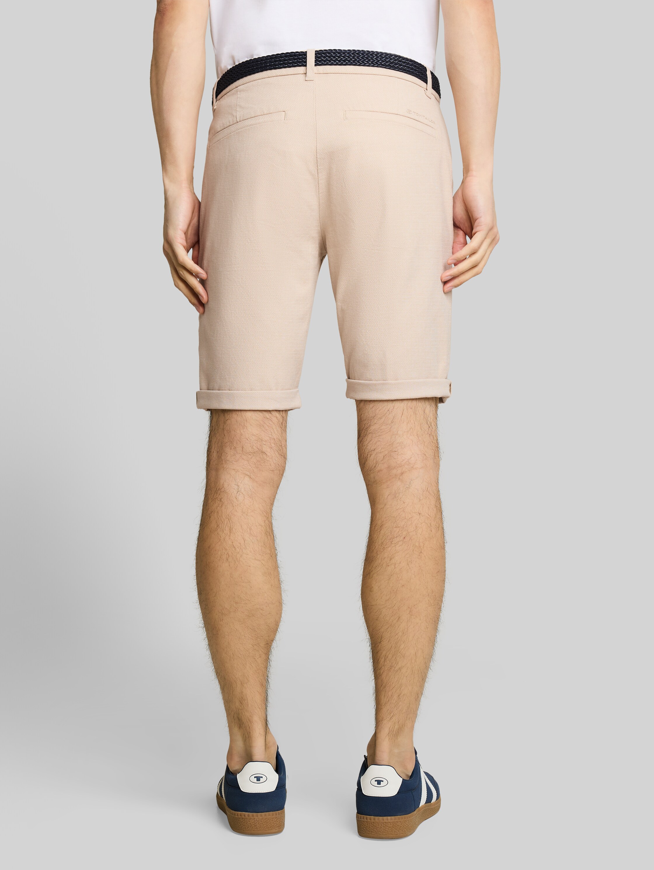 Tapered чино къси панталони Slim - Image 5