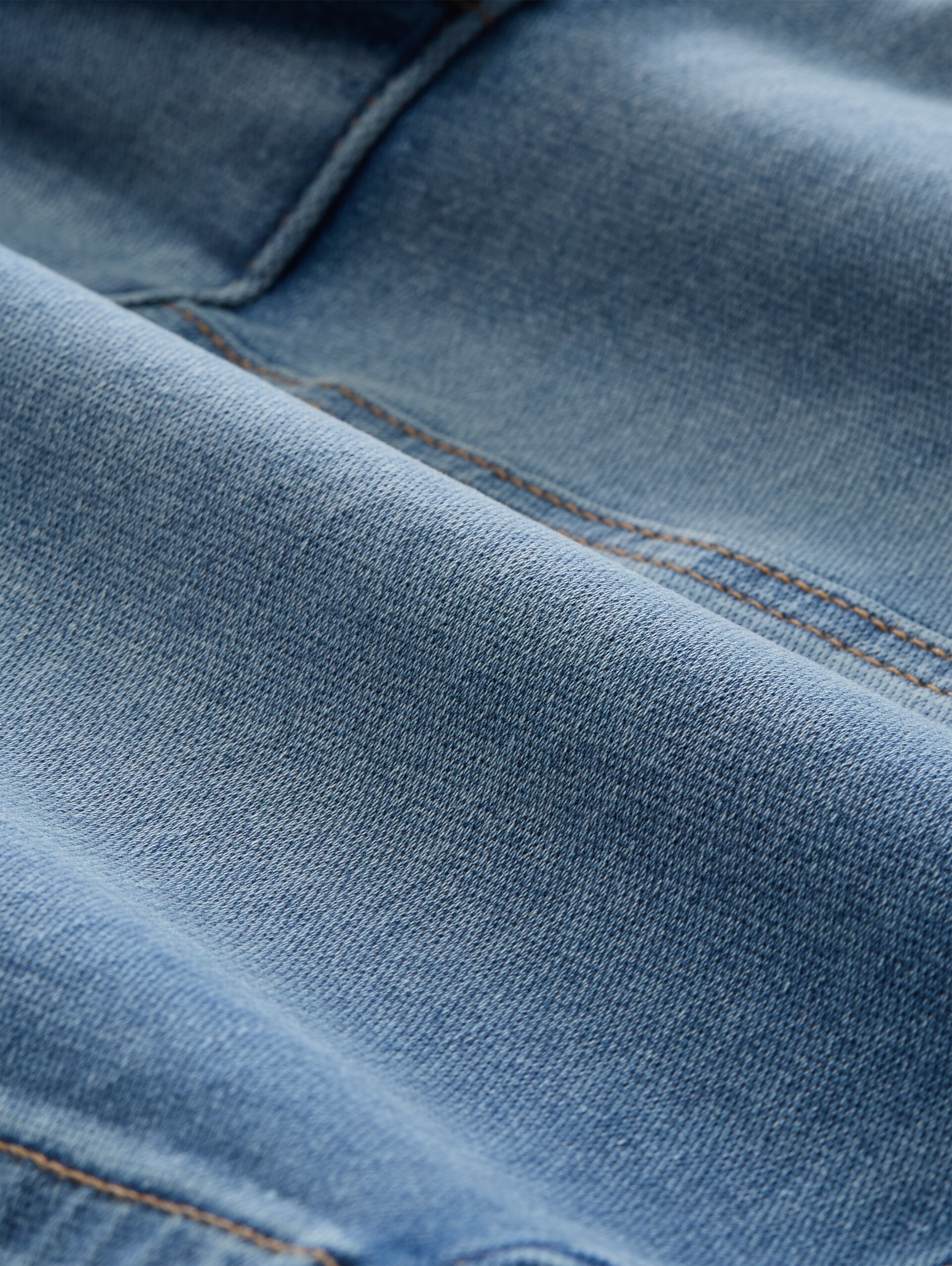 Plus Size - Cargo jeansshorts - Used Mid Stone Blue Denim - Materiaalweergave