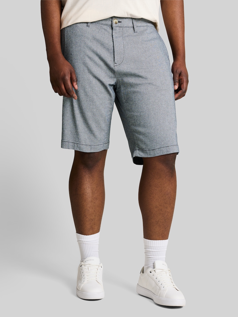Plus Size - Chino Shorts mit Stretch von Men Plus Size, navy structure