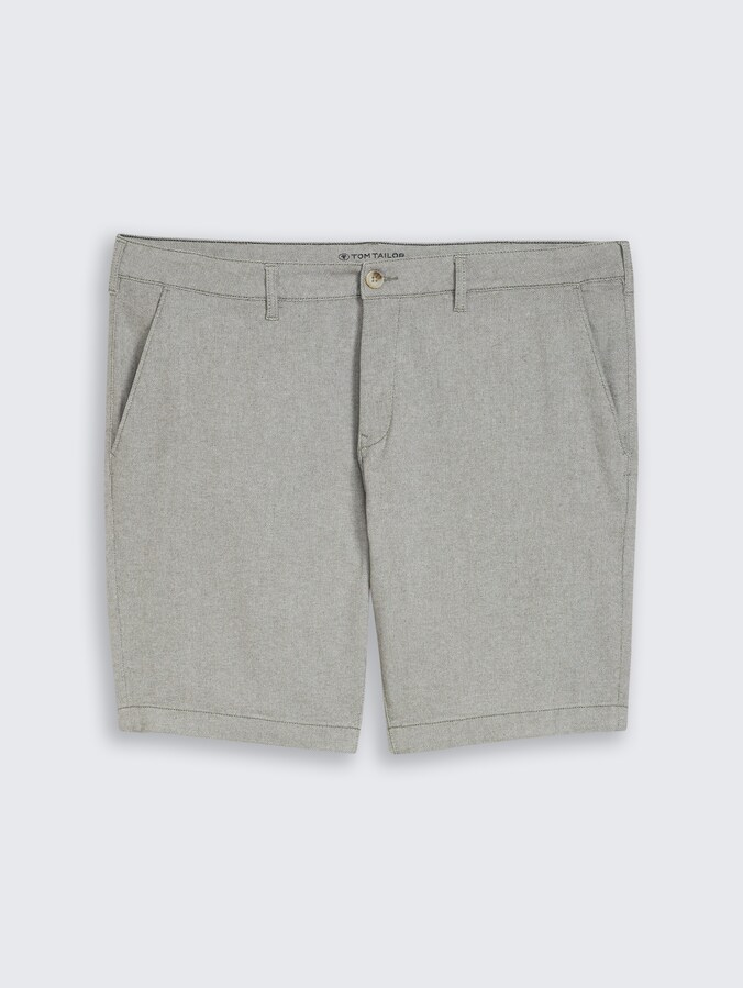 Plus Size - Chino Shorts mit Stretch von Men Plus Size, deep leaf green structure
