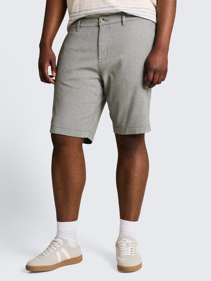 Plus Size - Chino Shorts mit Stretch von Men Plus Size, deep leaf green structure