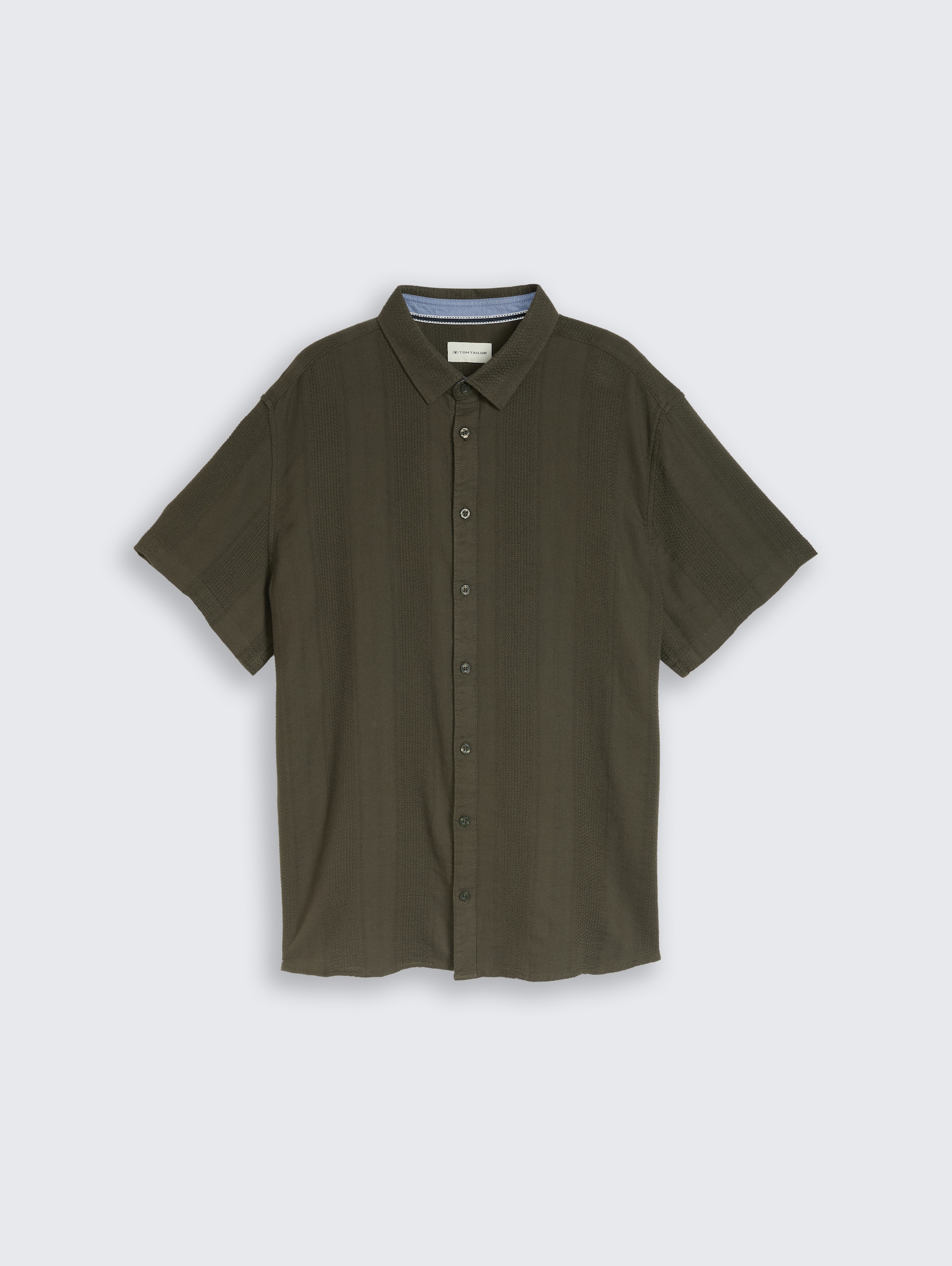 Plus Size - Kurzarmhemd aus Baumwolle - deep leaf green - Vorder-Produkt-Ansicht
