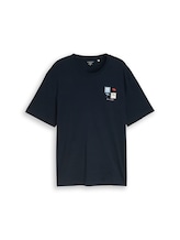 Nicht ausgewählt, Plus Size - T-Shirt mit Print von Tom Tailor, blau