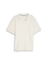 Ausgewählt, Plus Size - Poloshirt mit Ottoman-Struktur von Tom Tailor, braun