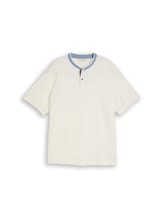 Ausgewählt, Plus Size - Poloshirt mit Stehkragen von Tom Tailor, braun