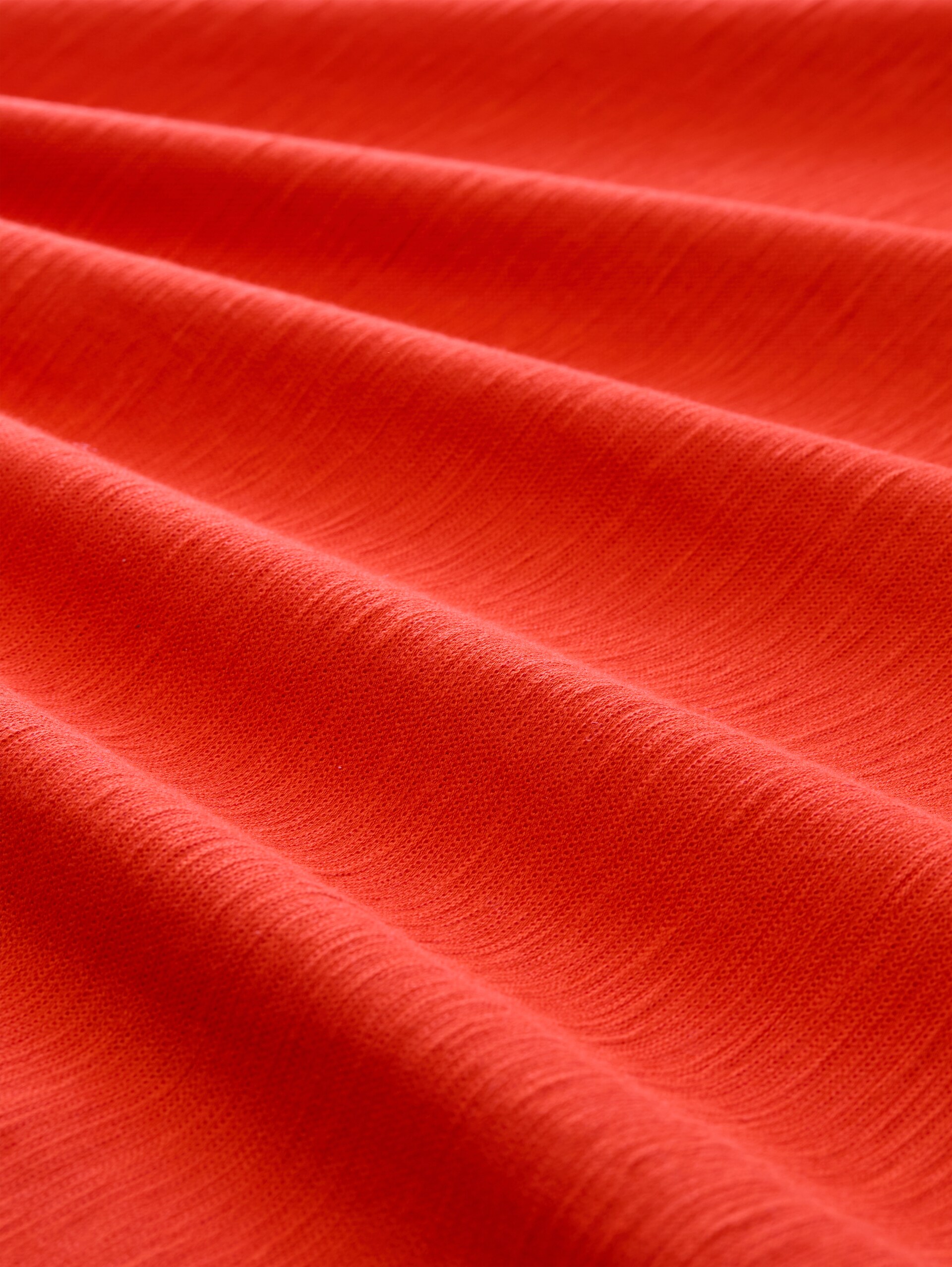 Plus Size - Poloshirt mit Stehkragen - orange red