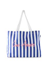Nicht ausgewählt, Strandtasche aus Canvas von Tom Tailor, blau