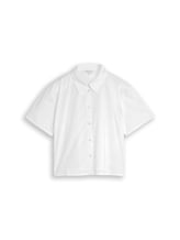 Sélectionné, Chemisier ample à broderies par Tom Tailor, blanc