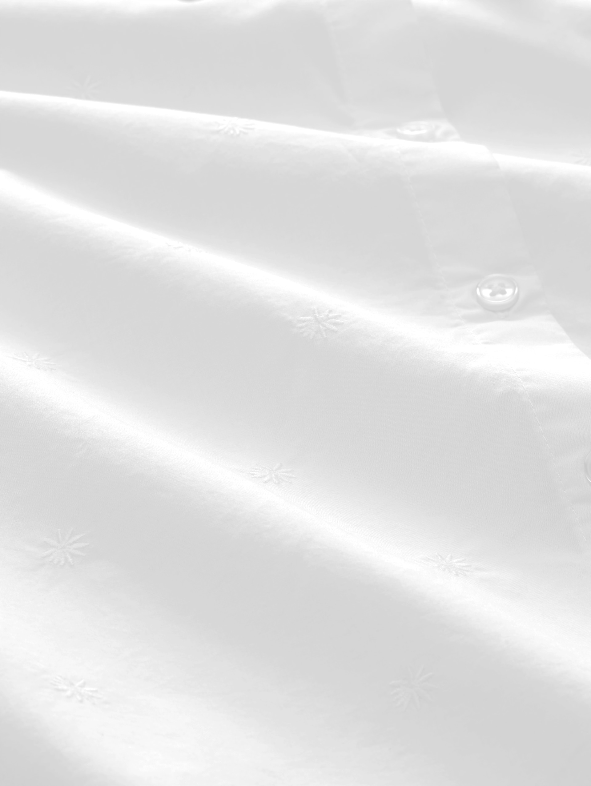 Chemisier ample à broderies - white tonal daisy embroidery - Vue de la matière