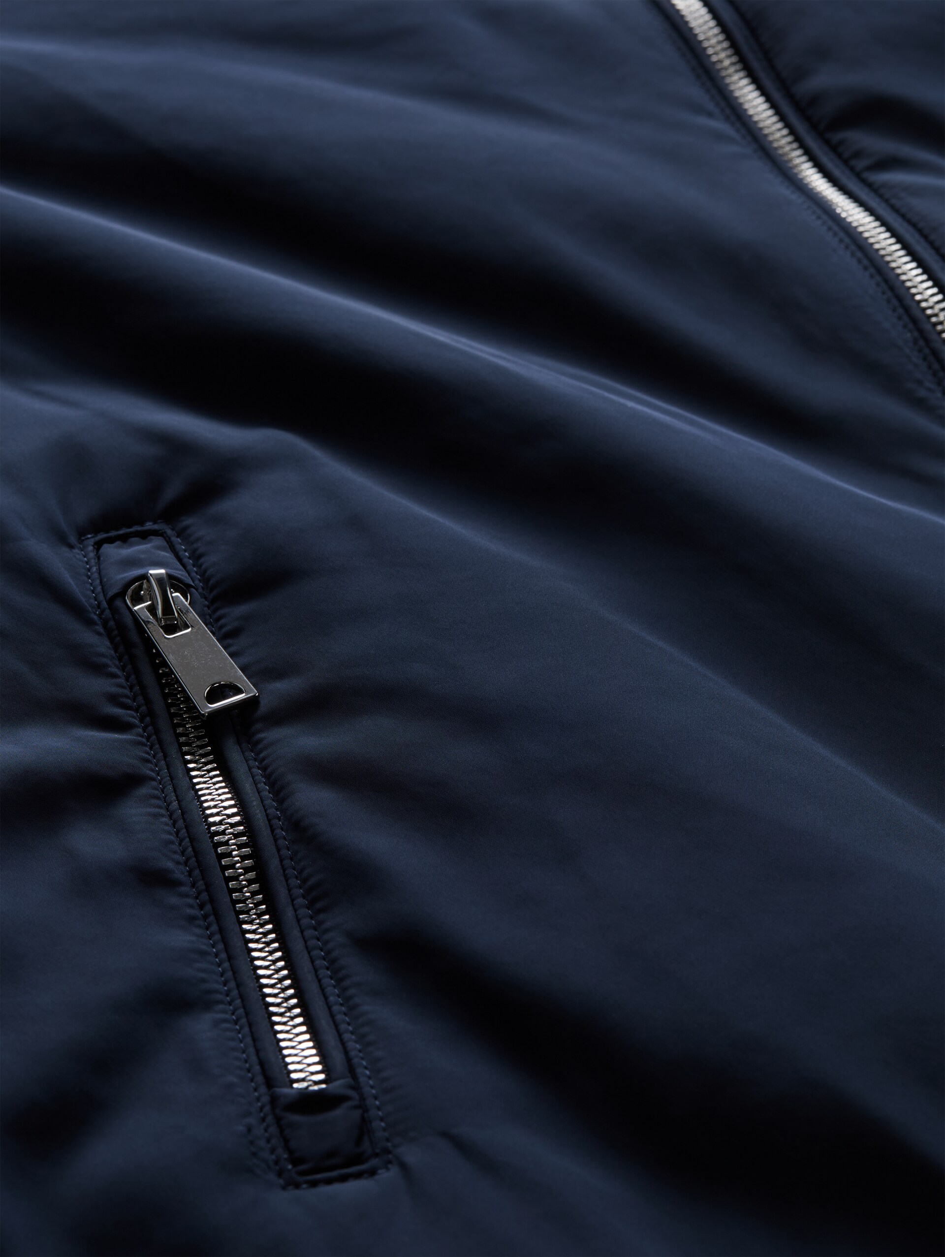 Plus Size - 2-in-1 Wendejacke mit Bomberkragen - sky captain blue - Produkt-Detail-Ansicht