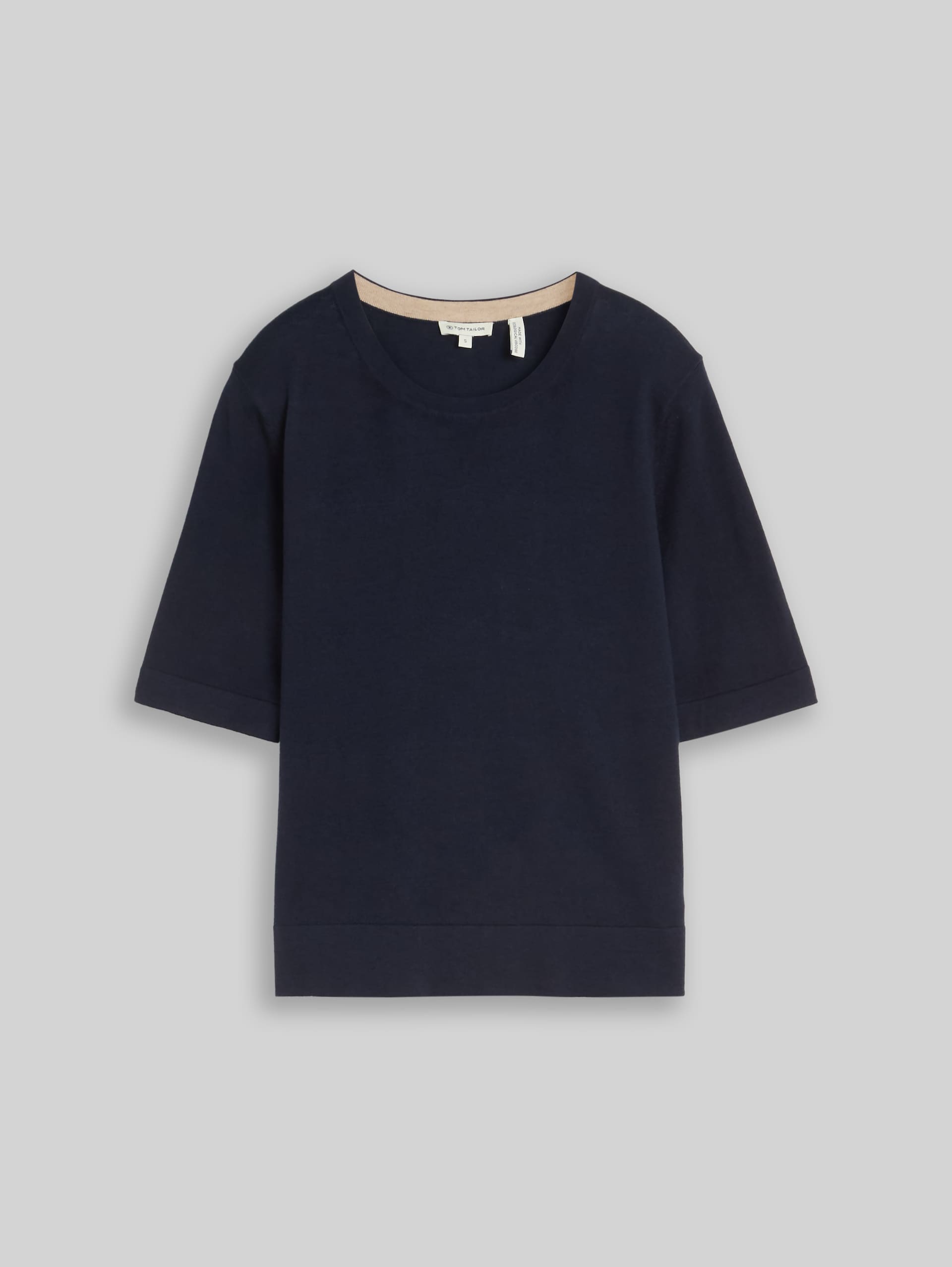 Knitted jumper with silk blend - sky captain blue