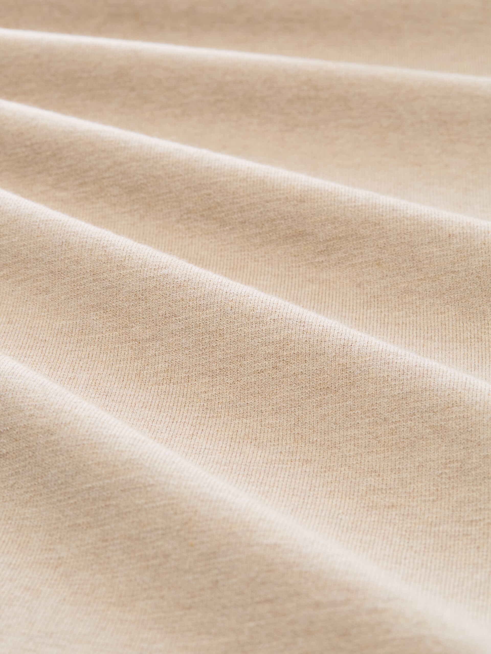 Wide Leg Strickhose mit Seidenanteil - gravel beige melange - Material-Ansicht