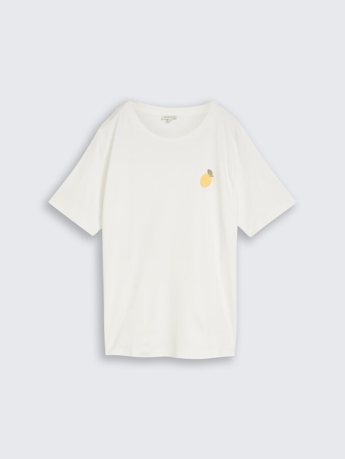Plus Size - T-Shirt mit Häkel-Detail von Women Plus Size, Whisper White