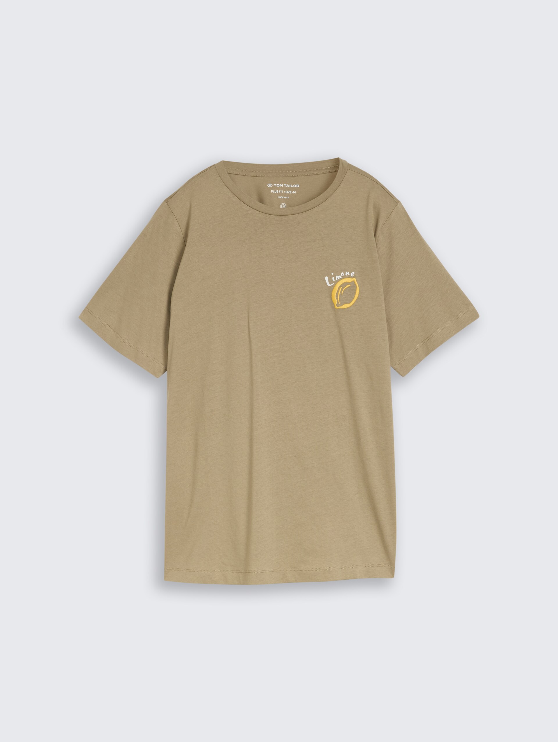 Plus Size - T-Shirt mit Print - Silver Olive - Vorder-Produkt-Ansicht