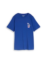 Ausgewählt, Plus Size - T-Shirt mit Print von Tom Tailor, blau