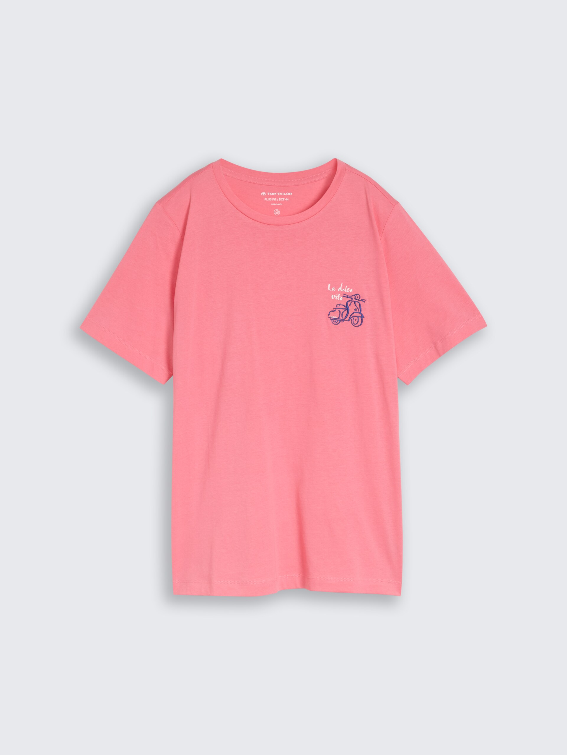 Plus Size - T-Shirt mit Print - soft fuchsia pink - Vorder-Produkt-Ansicht