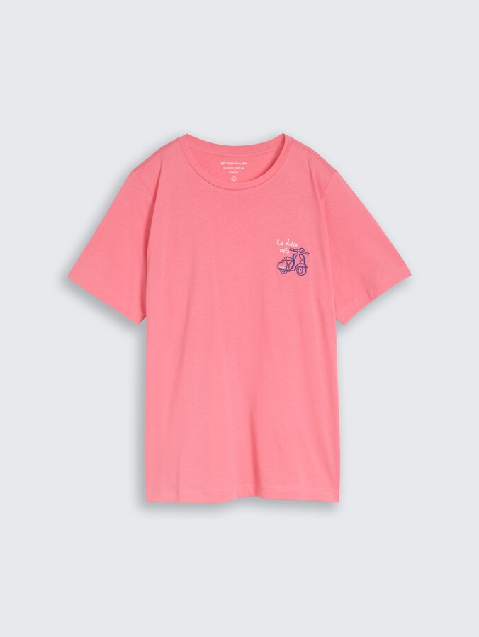 Plus Size - T-Shirt mit Print von Women Plus Size, soft fuchsia pink
