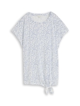Ausgewählt, Plus Size - T-Shirt mit Knotendetail von Tom Tailor, weiß