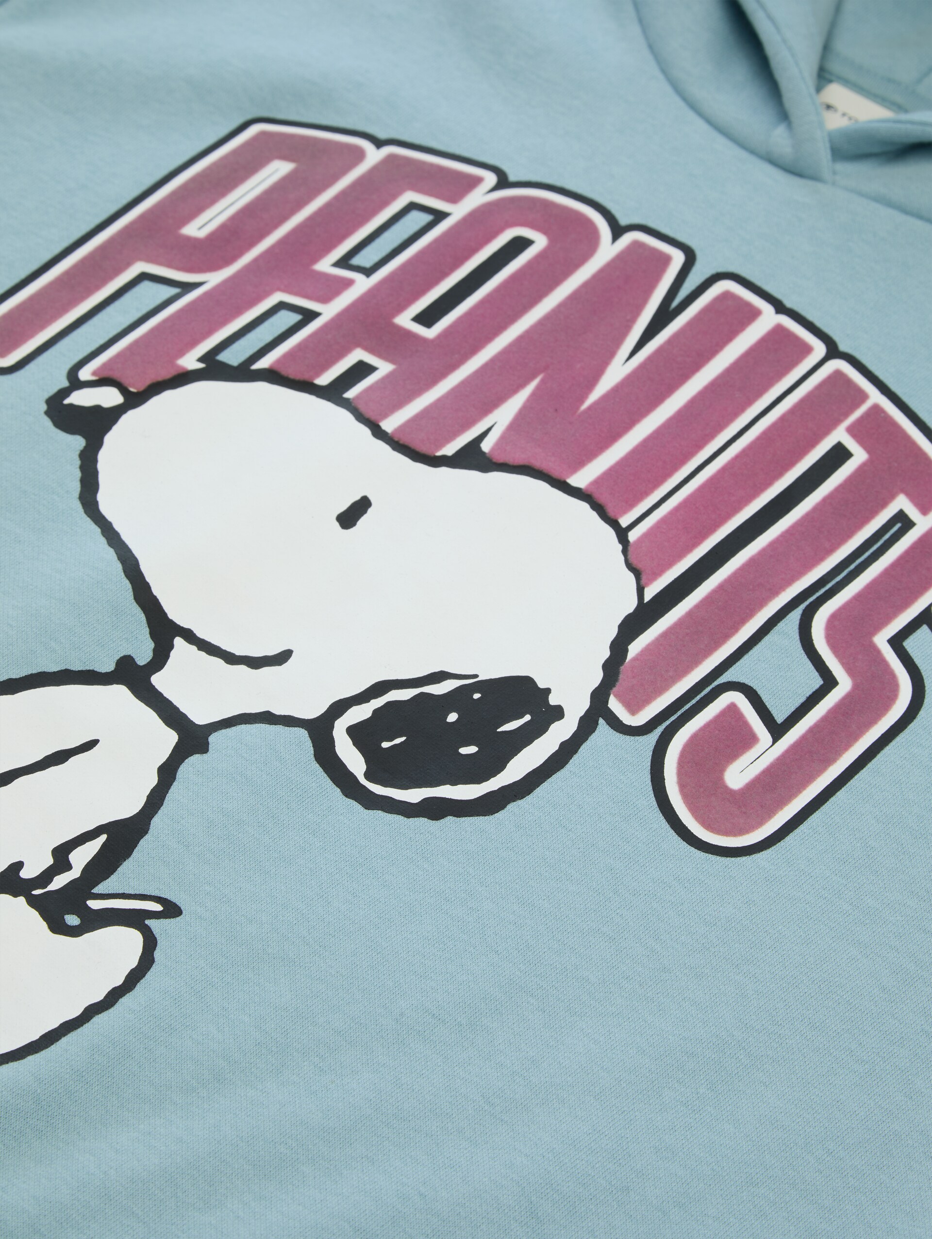 Oversize Hoodie Sweatshirt mit Snoopy-Print - tourmaline - Detail-Model-Ansicht