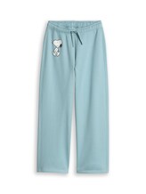 Geselecteerd, Joggingbroek met wijde pijpen en Snoopy-print door Tom Tailor, groen