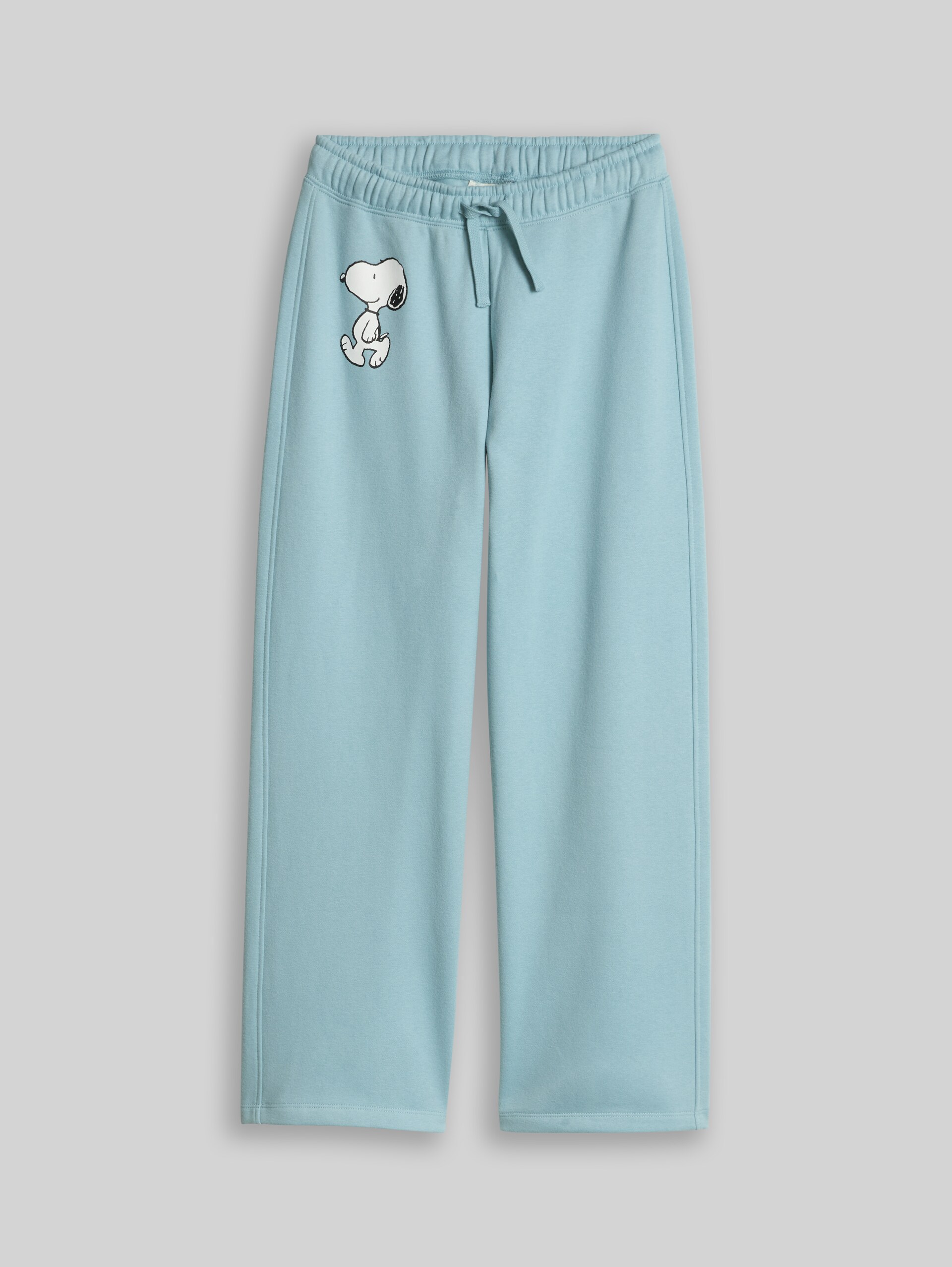 Joggingbroek met wijde pijpen en Snoopy-print - tourmaline