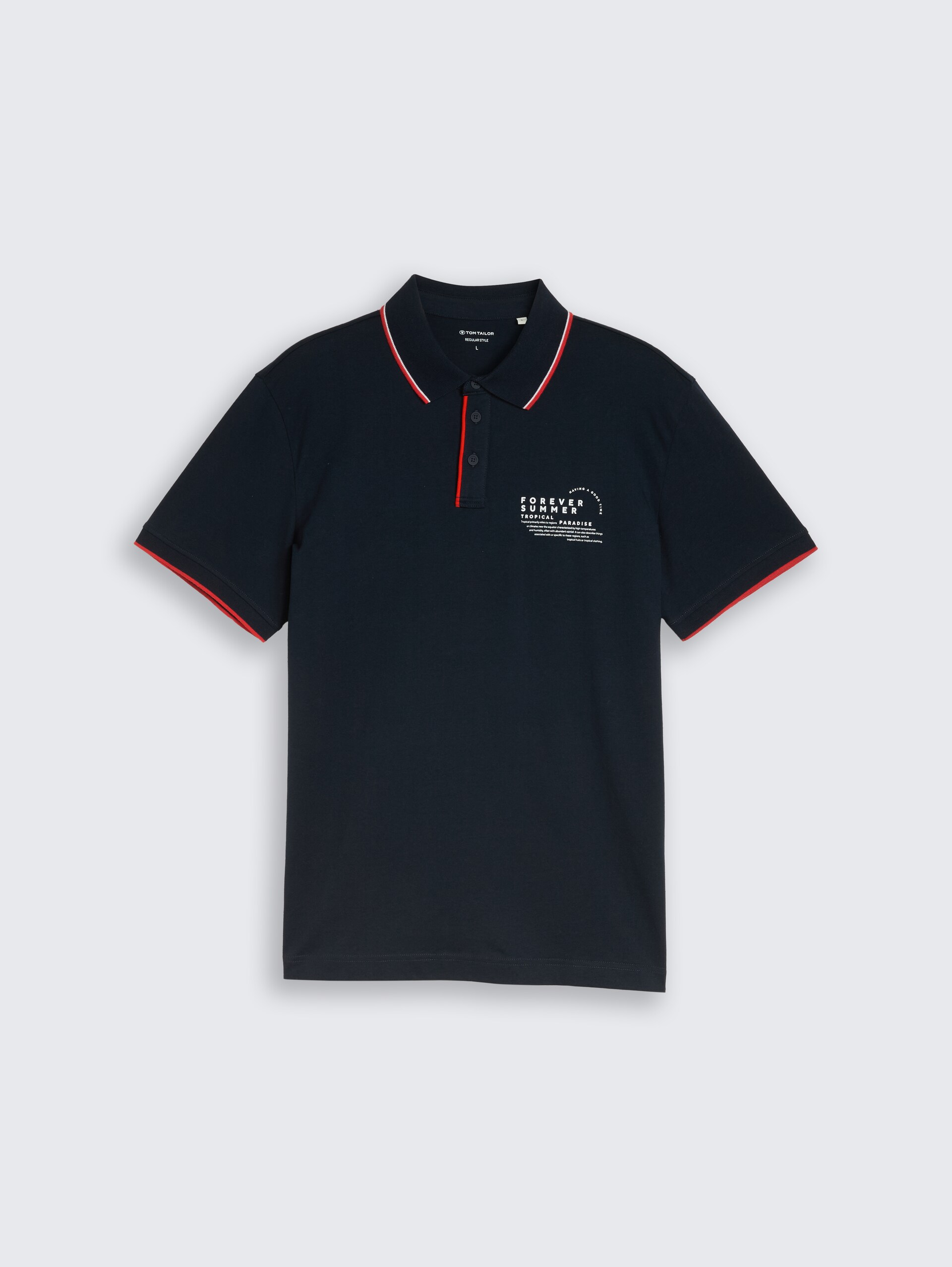 Jersey Poloshirt mit Print - sky captain blue