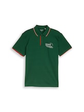 Nicht ausgewählt, Jersey Poloshirt mit Print von Tom Tailor, grün