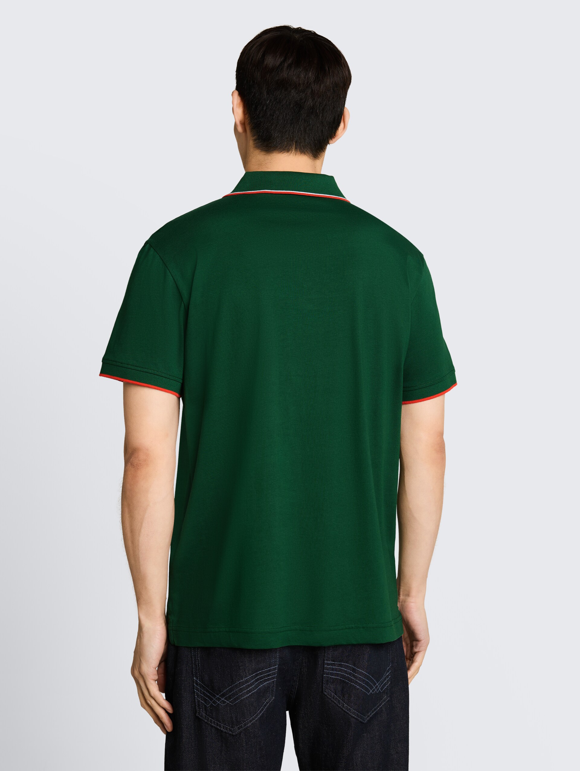 Jersey Poloshirt mit Print - Garden Green