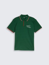 Jersey Poloshirt mit Print - Garden Green