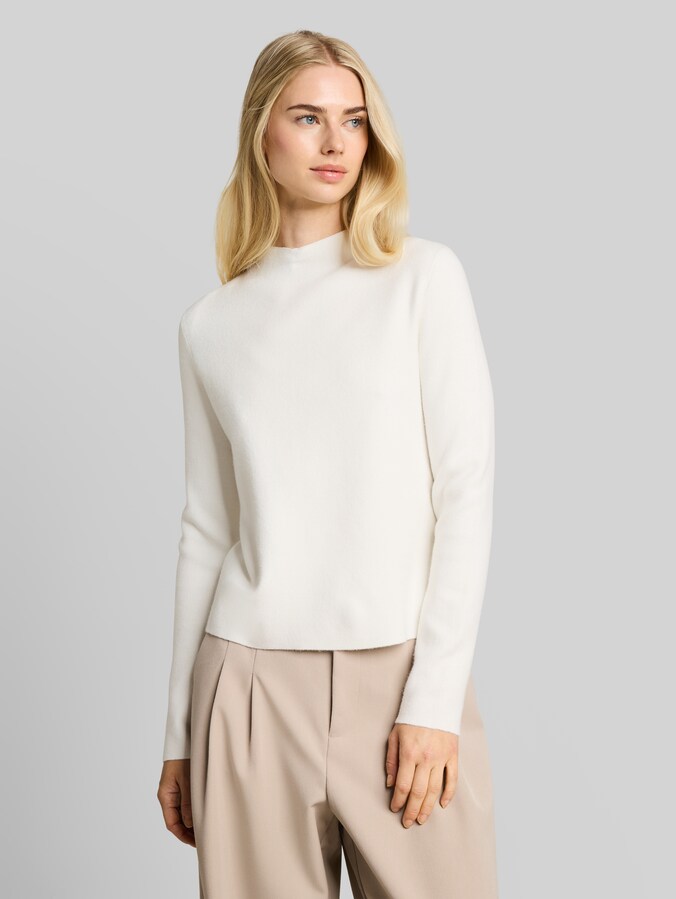 Strickpullover mit Stehkragen von Denim Female, off white