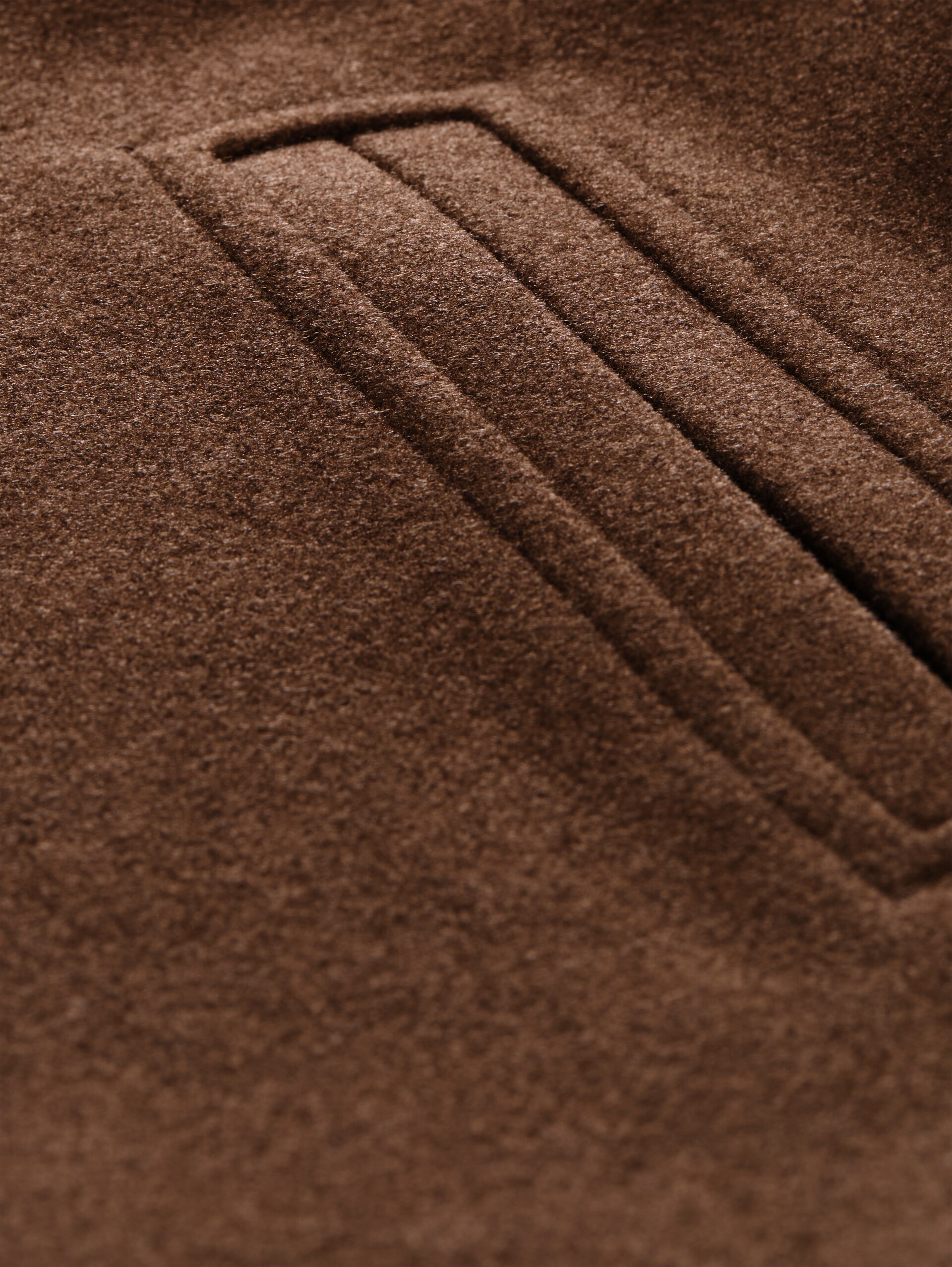 Tussenjas met kraag - cool dark brown melange - Detailaanzicht product