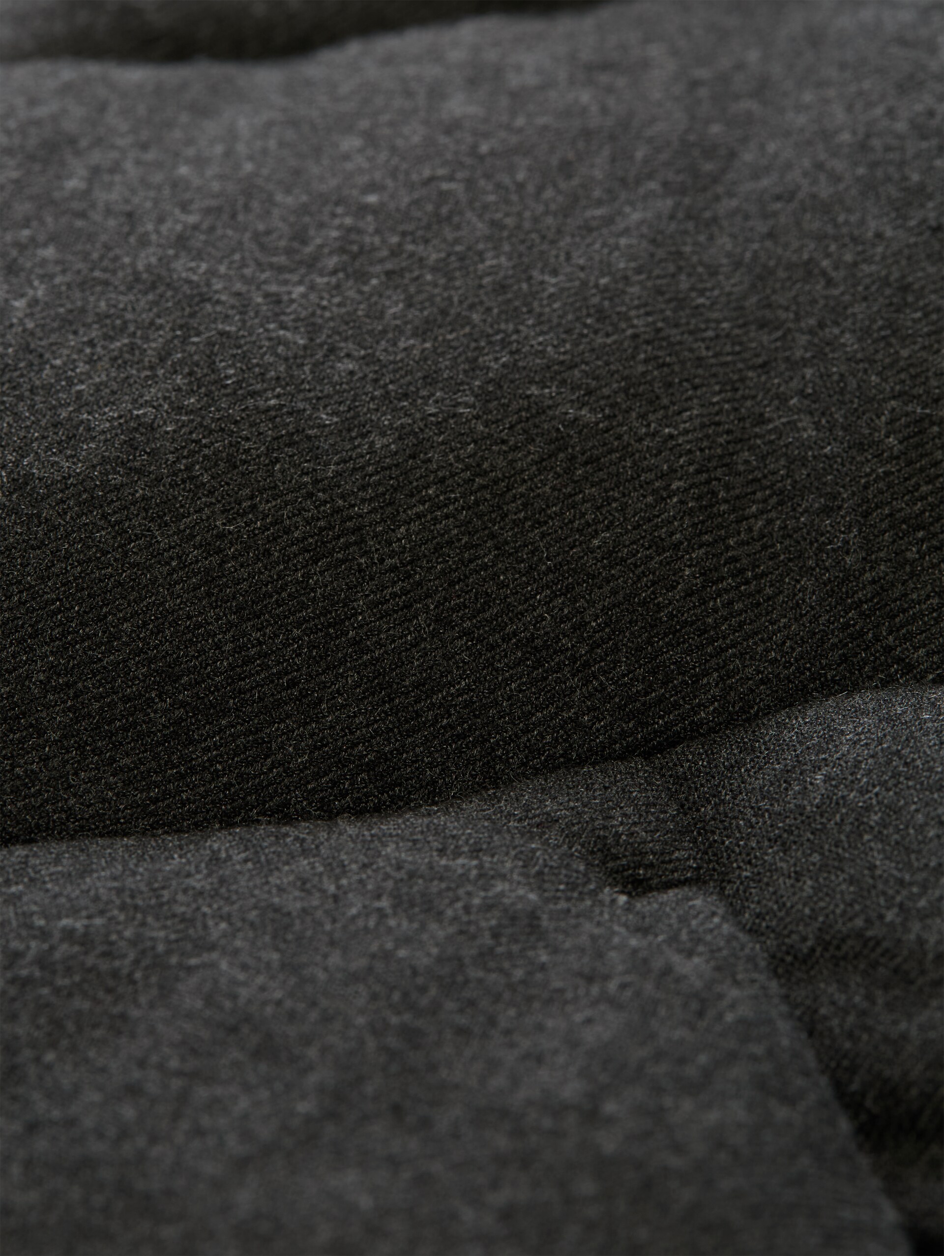 Pufferjack van waterafstotend materiaal - Black Grey Melange - Detailaanzicht product