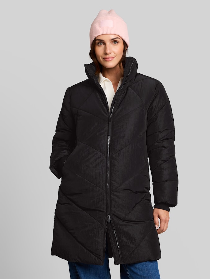 Manteau matelassé en matière déperlante par Women, deep black