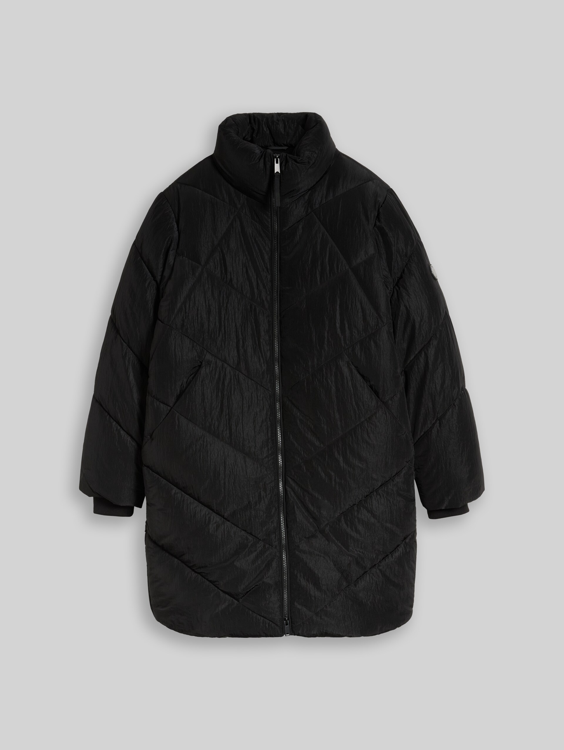 Puffer-Mantel aus wasserabweisendem Material - deep black - Vorder-Produkt-Ansicht